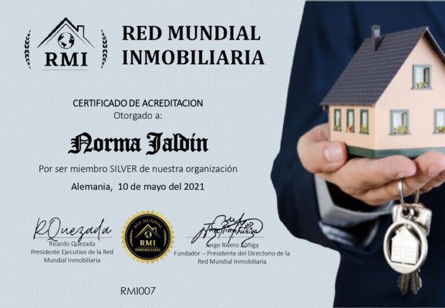 Certificado de Acreditación de Norma Jaldin